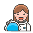 2, astronaut, woman svg vector icon
