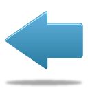 back,arrow,blue,left,prev,backward,previous icon