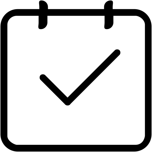 Booked svg vector icon