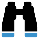 binocular, search, spyglass, view svg vector icon