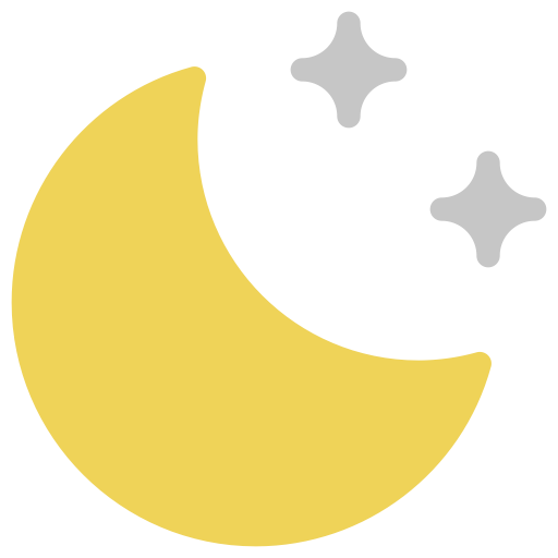Weather Color Moon Stars svg vector icon