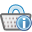 information, shoppingbasket icon