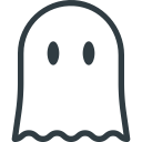 ghost, halloween svg vector icon