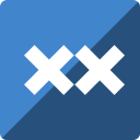 animexx, gloss, media, social, square svg vector icon