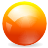 ball, bead, bowl, button, glob, globule, orange, orb, sphere icon