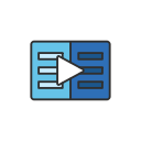 discover, learning, linkedin, video svg vector icon