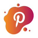 aquarelle, bubble, gradient, liquid, pink, pinterest, watercolour, yellow svg vector icon
