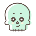 avatar, character, halloween, skeleton, skull svg vector icon