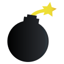 blast, bomb, fire, tint, weapon svg vector icon