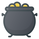 couldron, day, patrick, st, treasure svg vector icon