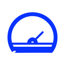 configuration, dashboard, gauge, gear, speed, speedometer, system svg vector icon