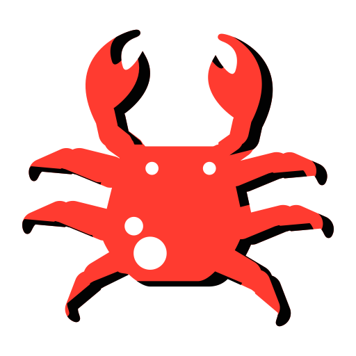 Crab svg vector icon