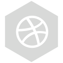 dribbble, gray, six svg vector icon