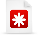 document, file, paper, red icon