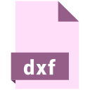 dxf, file, format svg vector icon