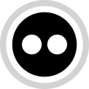 flickr, logo, media, social svg vector icon