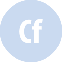 adobe, coldfusion, round svg vector icon