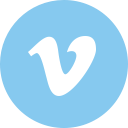 video, vimeo svg vector icon
