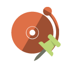 alarm,push,pin icon