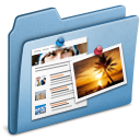 blue,blog icon
