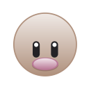 cute, diglett, go, monster, pokemon svg vector icon