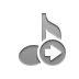 music,eighth,note,right icon