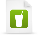 document, file, green, paper icon