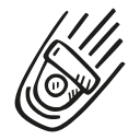 astronomy, capsule, falling, space, space craft, space ship svg vector icon