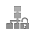 organizational,chart,lock,open icon