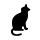 animal, cat, stand icon