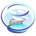 bowl, fish icon