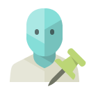 user,push,pin icon