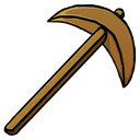 pickaxe, wooden icon