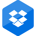 colored, dropbox, hexagon, high quality, media, social, social media svg vector icon