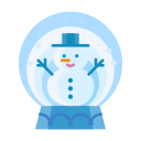 christmas, man, snow, snowglobe, snowman, winter svg vector icon
