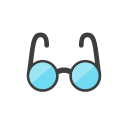 eyeglass svg vector icon