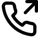 outgoing, phone svg vector icon
