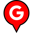 google, logo, pin svg vector icon