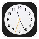 alarm, apple, clock, hour, schedule, time, watch svg vector icon