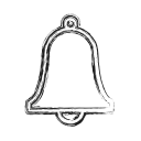 alarm, alert, bell, productivity, shape, social svg vector icon