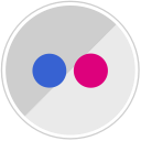 flickr, media, network, sharing svg vector icon