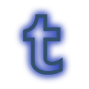 media, neon, set, social, tumblr icon