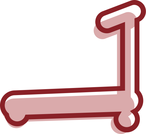 Treadmill svg vector icon