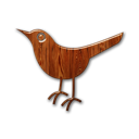 twitter,bird,wood,animal,social network,social,sn icon