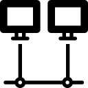 computers, electronics, intranet, technology svg vector icon