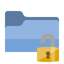 folder,lock,open icon