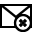 mail,cancel,stop,no,close,envelop,message,email,letter icon