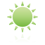 green, sun, weather icon