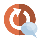 reload,speech,bubble icon