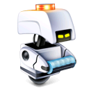 pixar, robot icon
